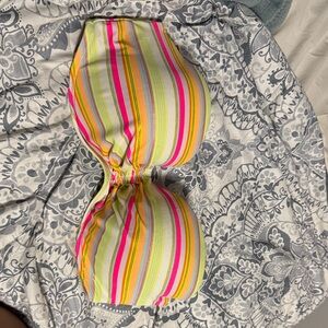 Victoria's Secret Multicolor Striped Bikini Top